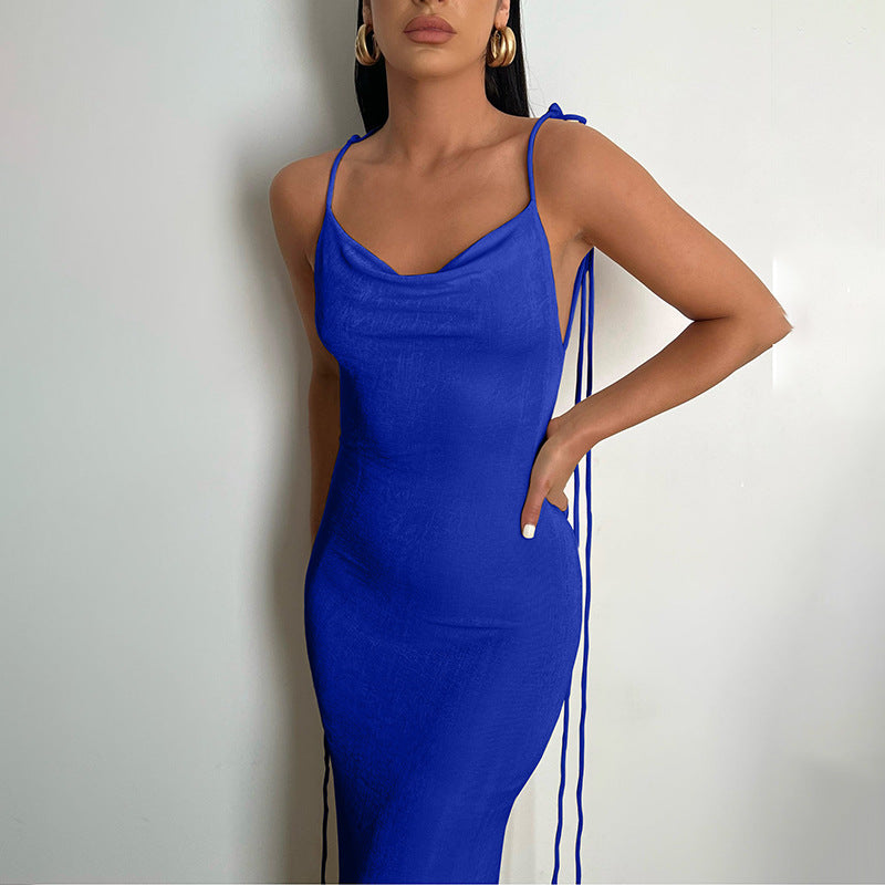 Women's Sexy Backless Bodycon Dress