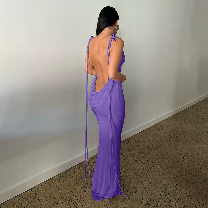 Women's Sexy Backless Bodycon Dress