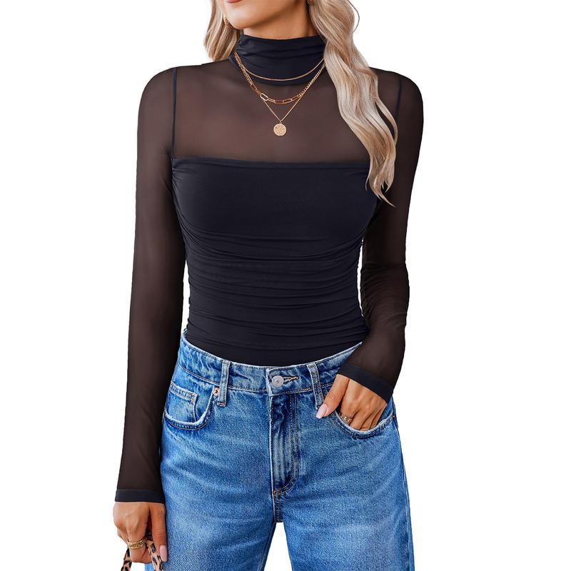Women's shapewear long-sleeved bodysuit