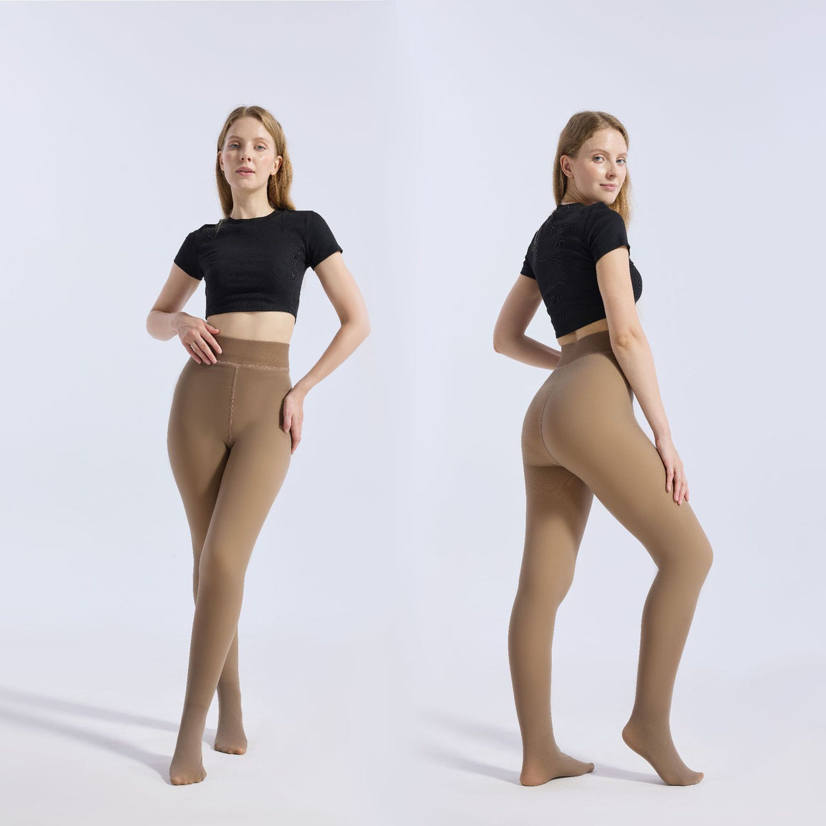Women's Sheer Jumpsuit Pantyhose with Tummy Control