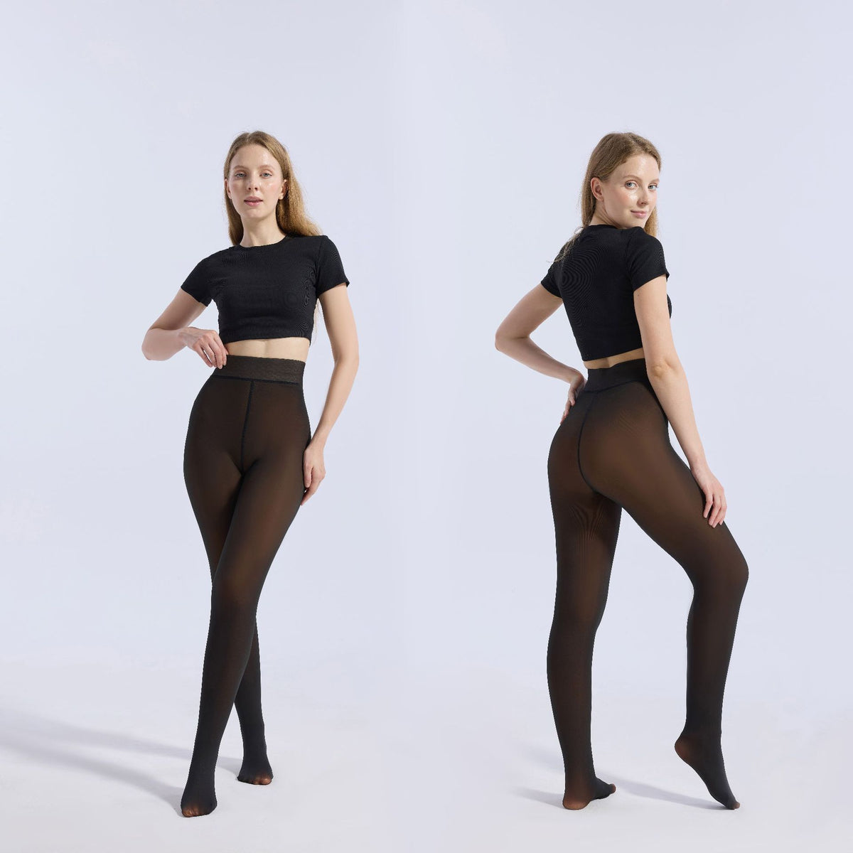 Women's Sheer Jumpsuit Pantyhose with Tummy Control