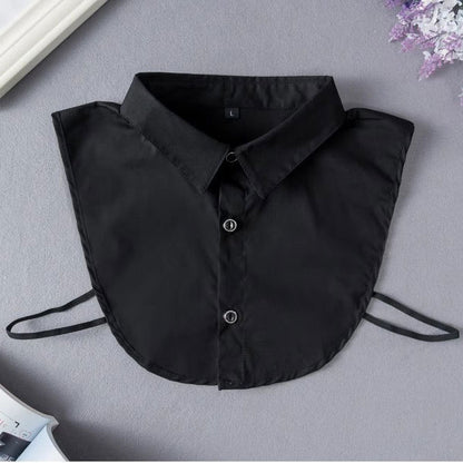 Women's shirt with detachable collar