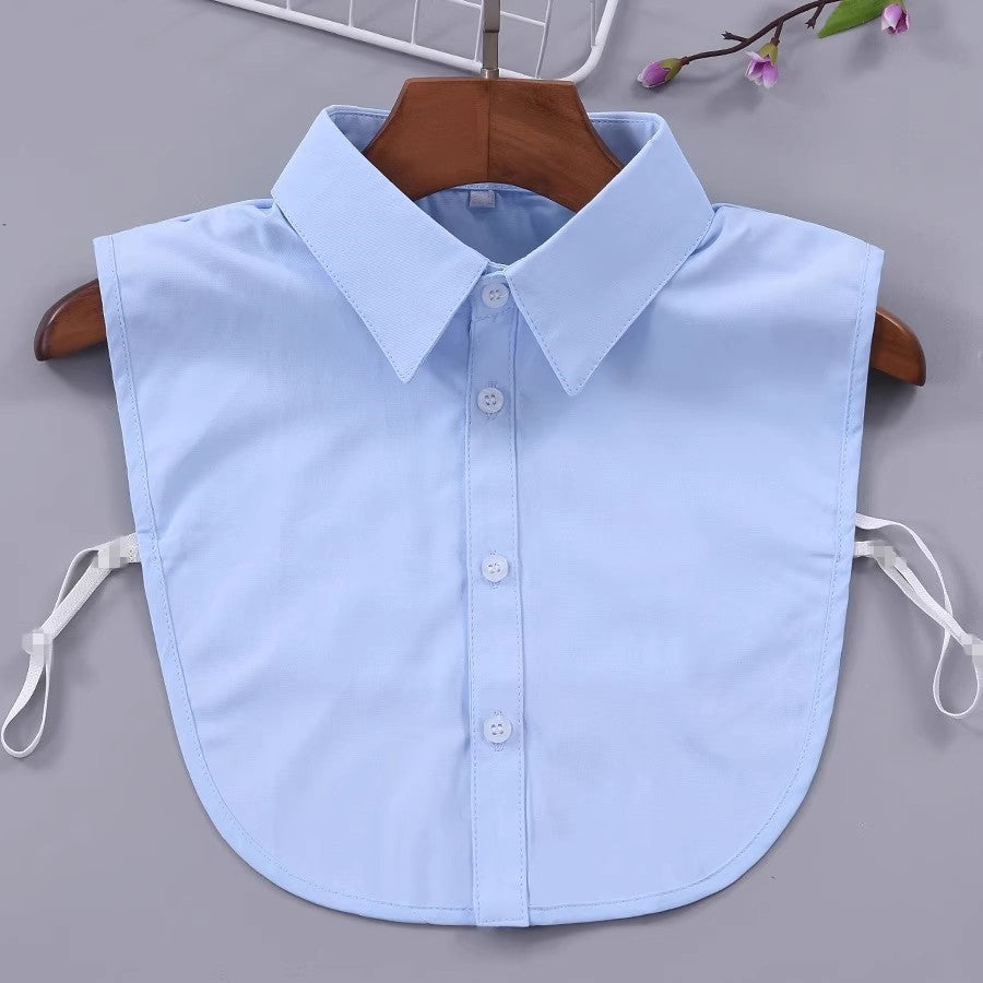 Women's shirt with detachable collar