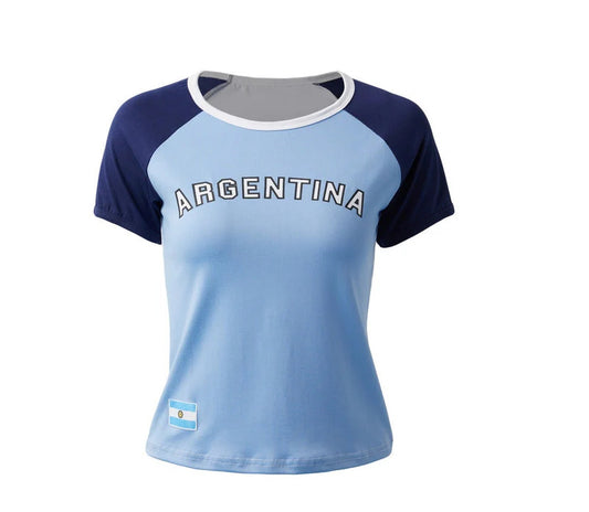 Women's short-sleeve round-neck top