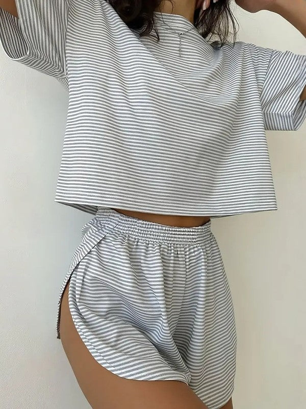 Women's short-sleeve shorts pajamas