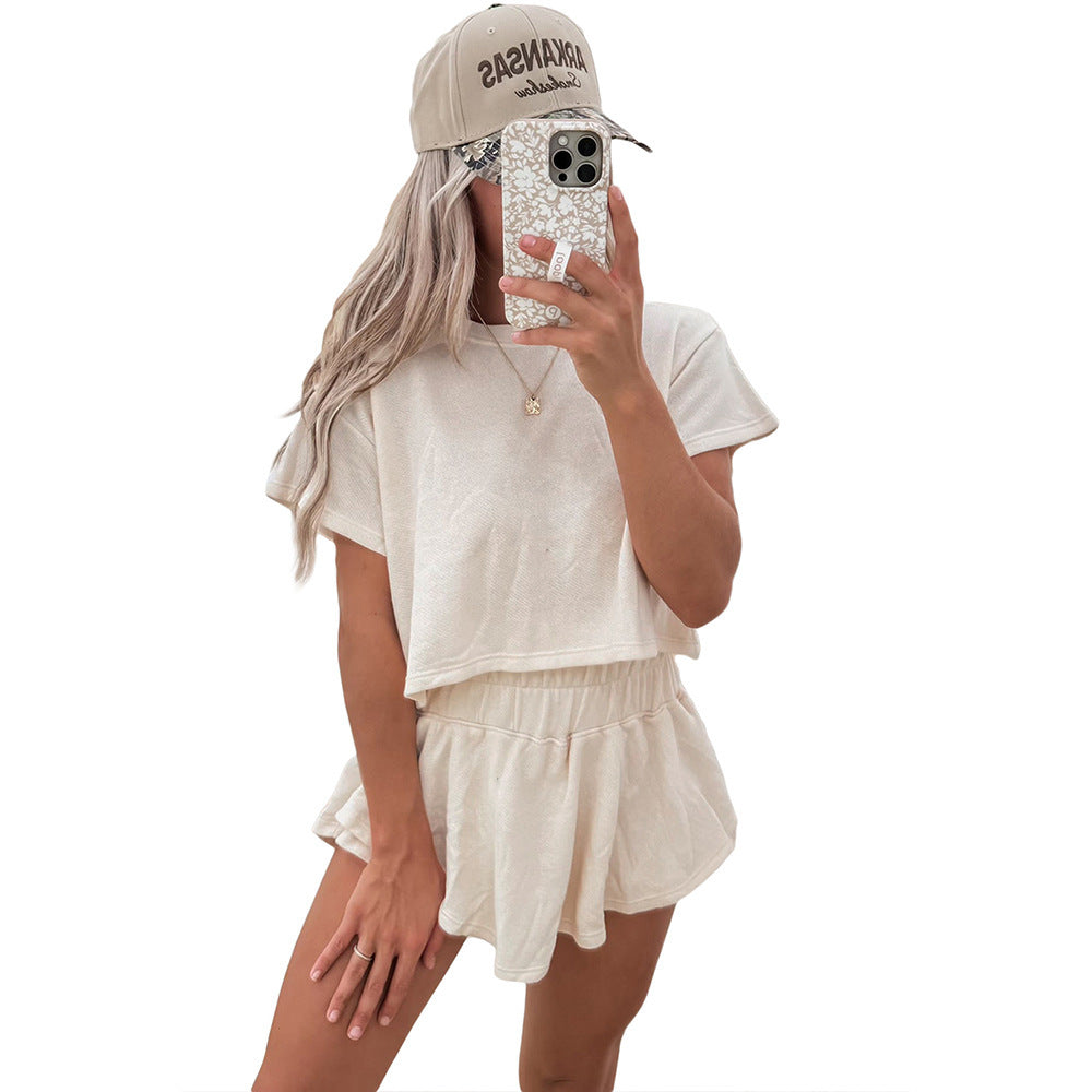 Women's Short Sleeve Tracksuit Set