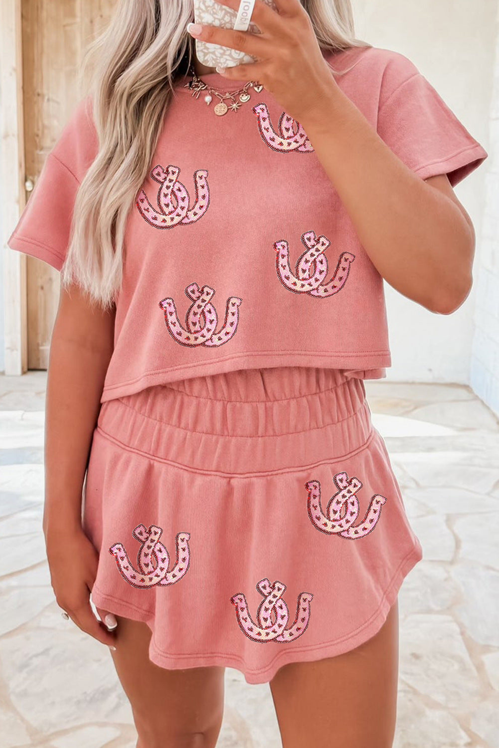 Women's Short Sleeve Tracksuit Set