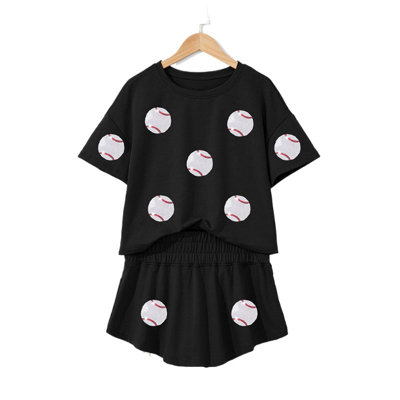 Women's Short Sleeve Tracksuit Set