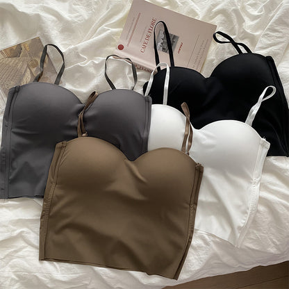 Women's silk sports bra top