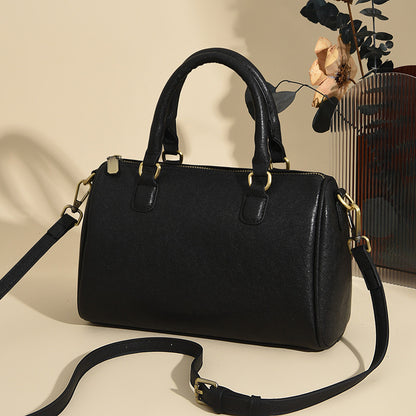 Women's Single Shoulder Bag Retro Cylindrical Purse