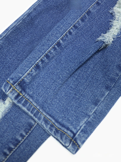 Women's Skinny High-Waisted Ripped Jeans