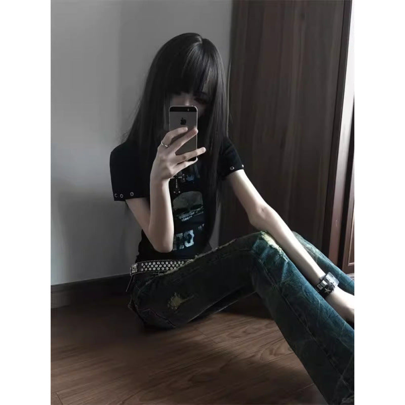Women's Skull Street Style T-Shirt