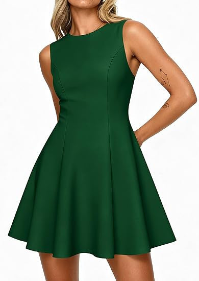 Women's Sleeveless A-Line Dress