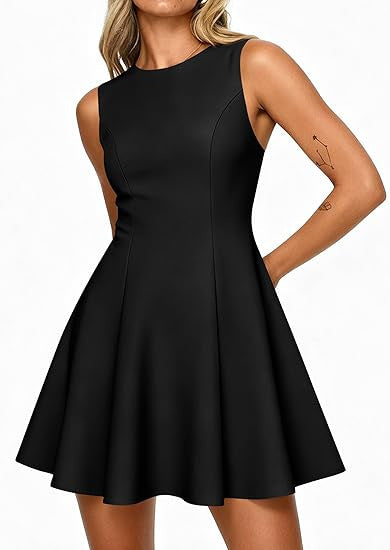 Women's Sleeveless A-Line Dress