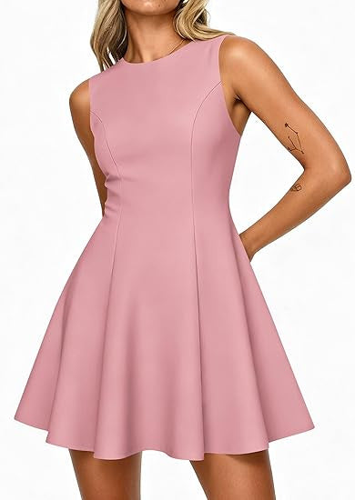 Women's Sleeveless A-Line Dress
