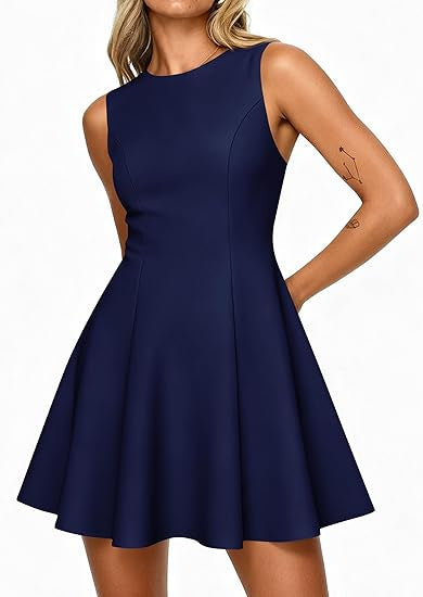 Women's Sleeveless A-Line Dress
