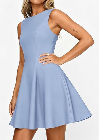 Women's Sleeveless A-Line Dress