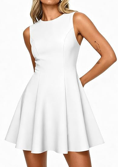 Women's Sleeveless A-Line Dress