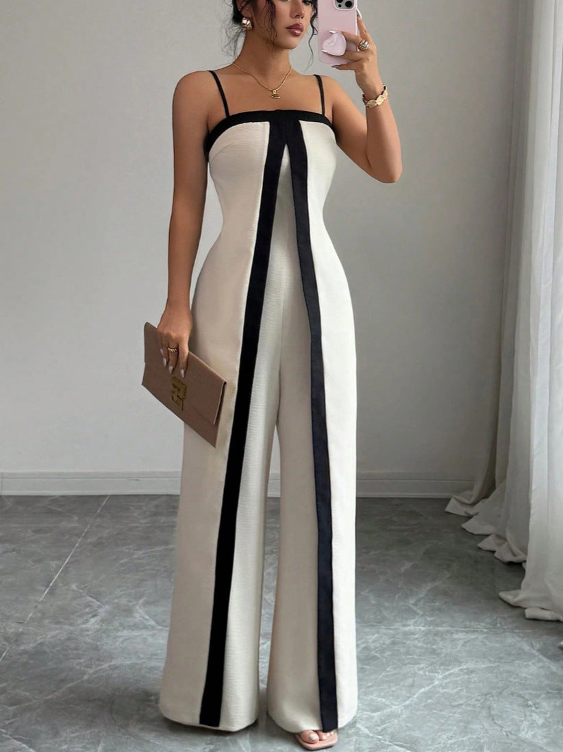 Women's Sleeveless Color-Block Dress and Pants