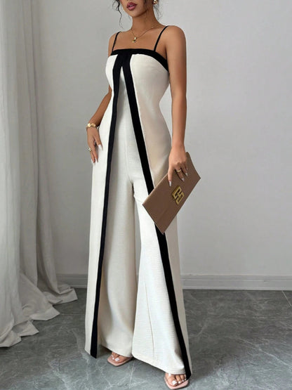 Women's Sleeveless Color-Block Dress and Pants