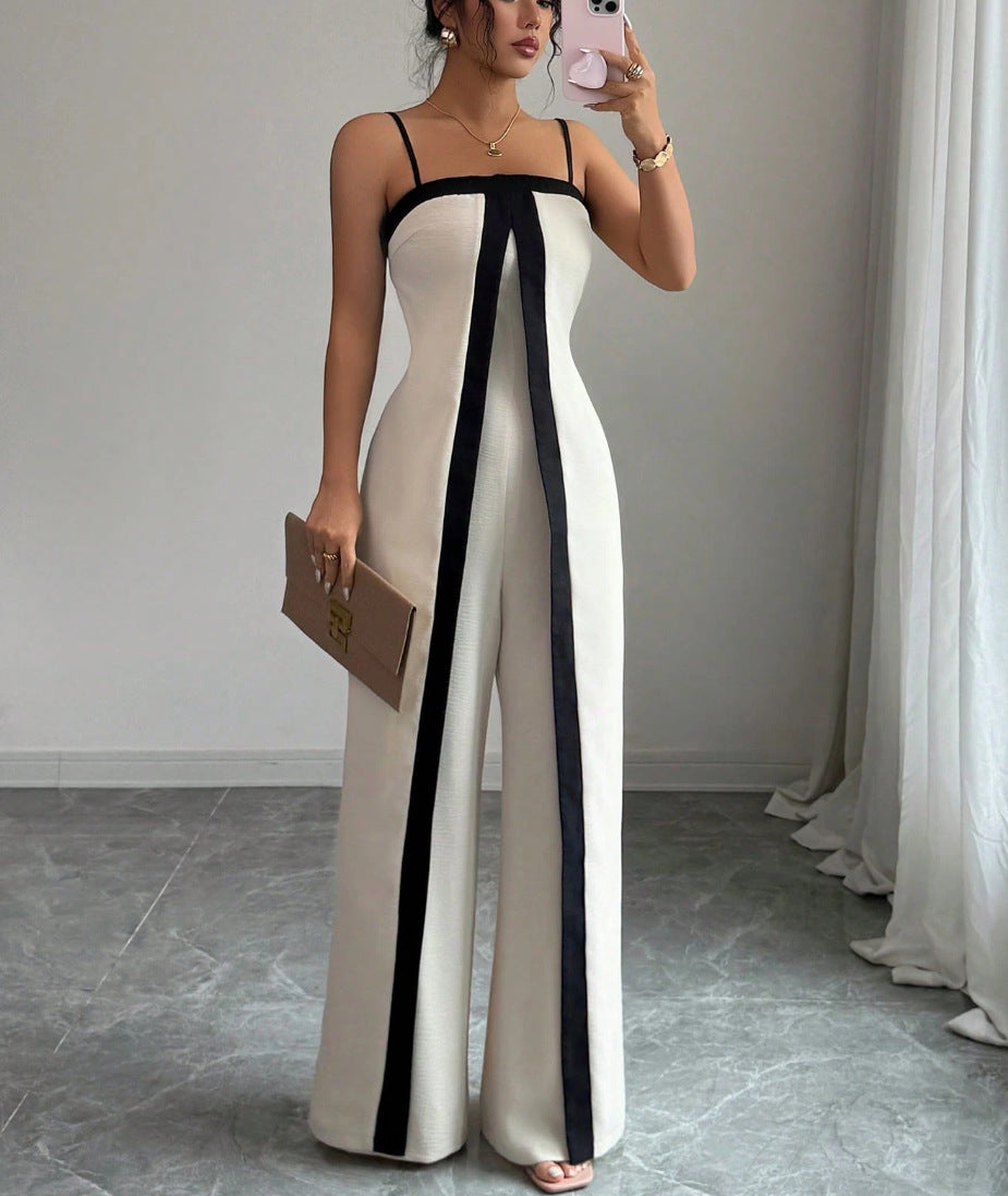 Women's Sleeveless Color-Block Dress and Pants