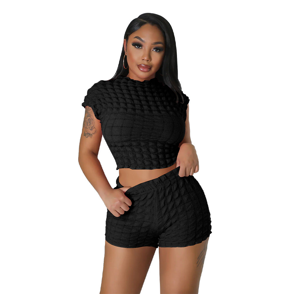 Women's Sleeveless Crop Top and Shorts