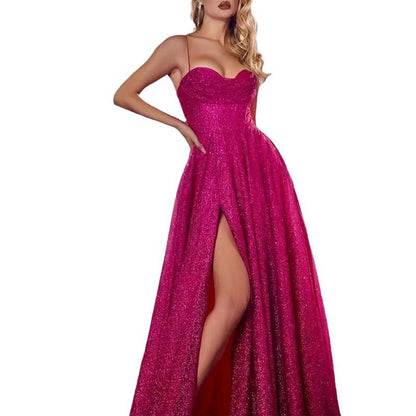 Women's Sleeveless Gold Accent V-Neck Swing Dress