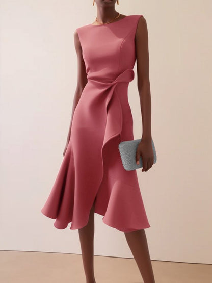 Women's Sleeveless Knit Midi Dress