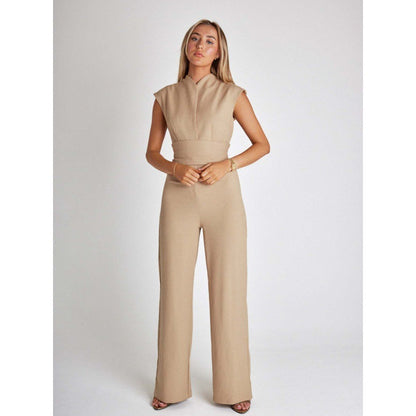 Women's sleeveless slimming wide-leg one-piece pants