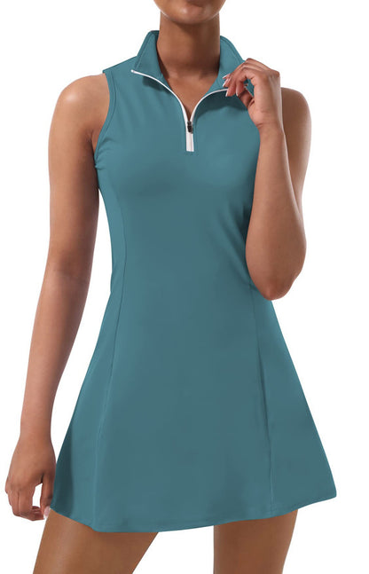 Women's Sleeveless Tennis Suit with Built-in Shorts