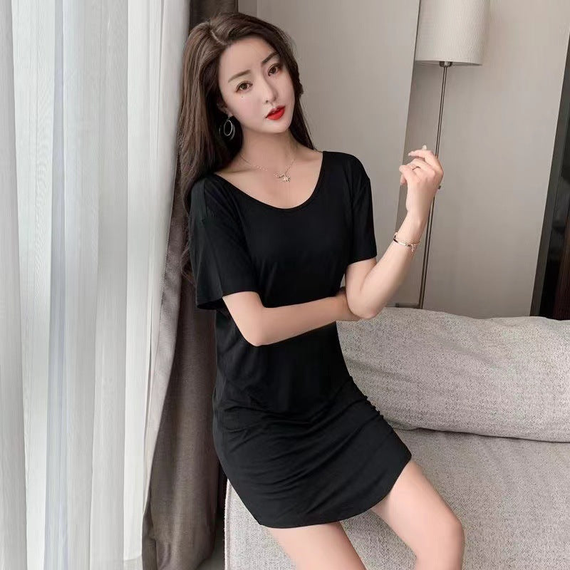 Women's Sleeveless U-collar Sleepwear