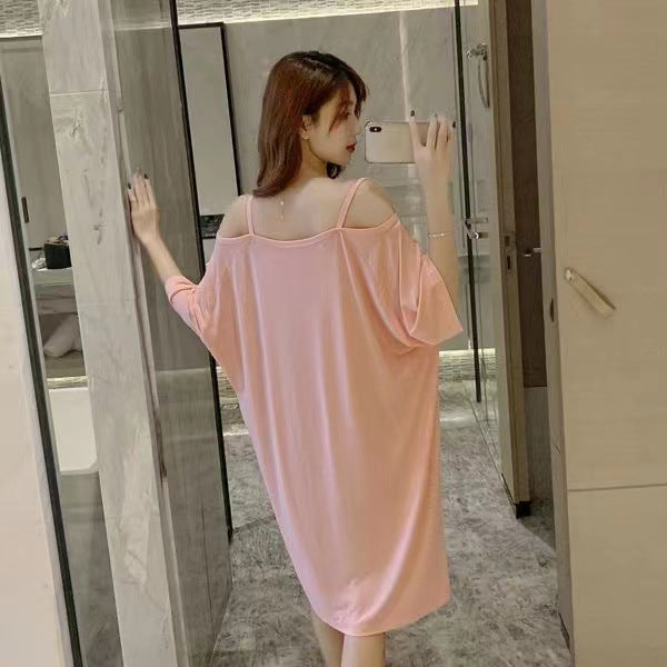 Women's Sleeveless U-collar Sleepwear