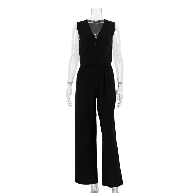 Women's Sleeveless Vest and Trousers