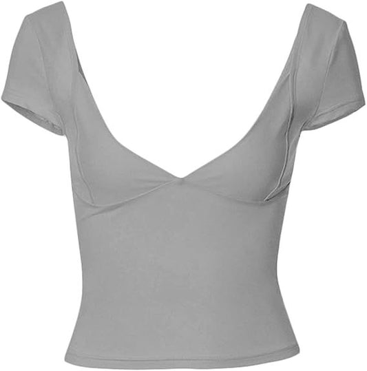 Women's Slim Fit Backless Crop Top