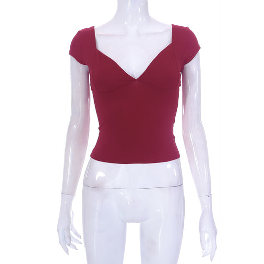 Women's Slim Fit Backless Crop Top
