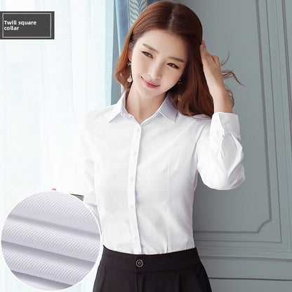 Women's Slim Fit Long & Short Sleeve Shirt - V-Neck/Square Collar
