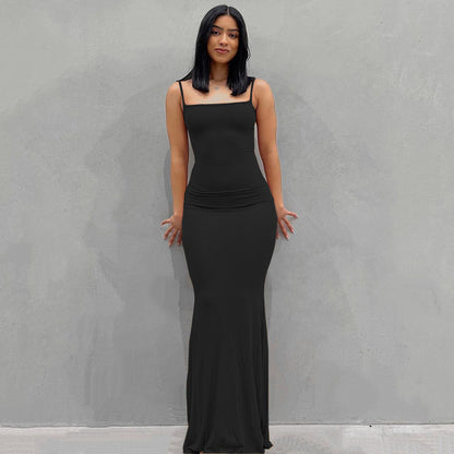 Women's Slim Fit Sling Long Dress