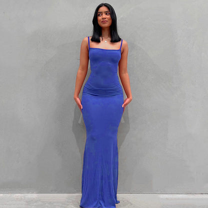 Women's Slim Fit Sling Long Dress
