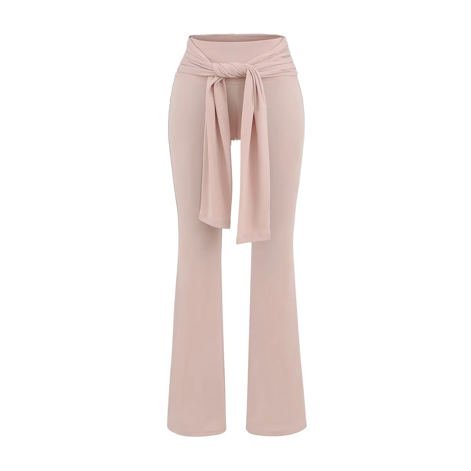 Women's Slim-Fit T-Shirt with Low-Waist Pants Set