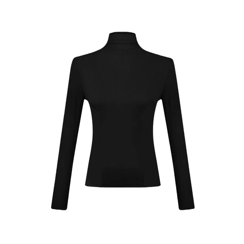 Women's Slim Fit Wool Blend Turtleneck Sweater