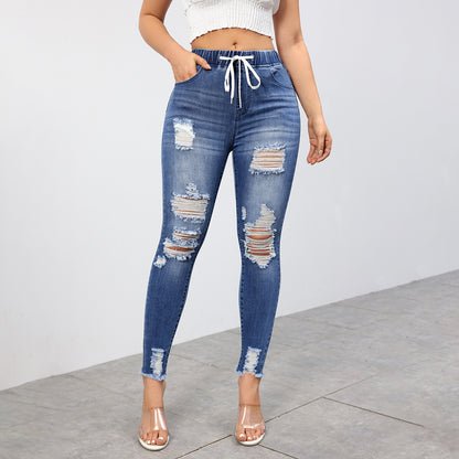 Women's slimming and buttock-lifting trousers