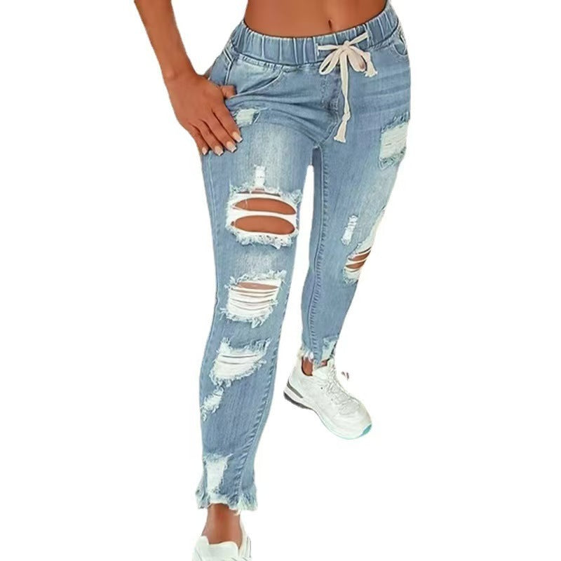 Women's slimming and buttock-lifting trousers
