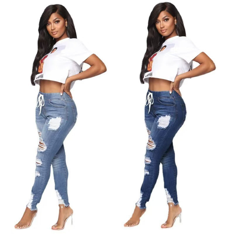 Women's slimming and buttock-lifting trousers