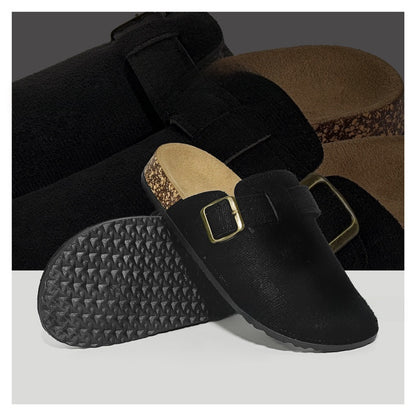 Women's Soft Cork Roman Slippers