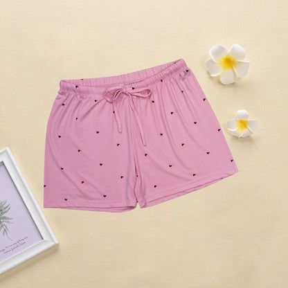 Women's Soft Milk Silk Sleep Shorts, Summer Comfortable Homewear with Stylish Patterns