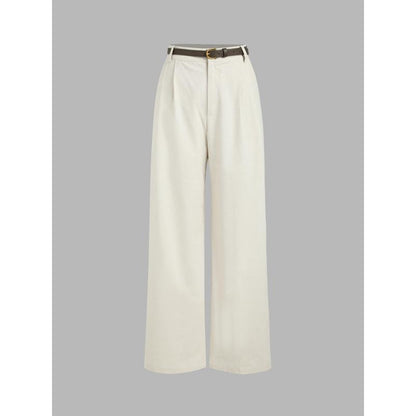 Women's Solid-Color Suit Pants