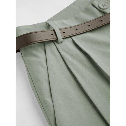 Women's Solid-Color Suit Pants