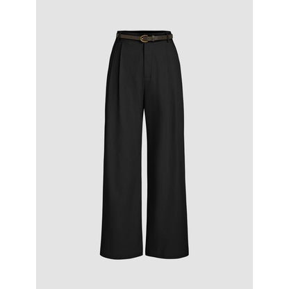 Women's Solid-Color Suit Pants