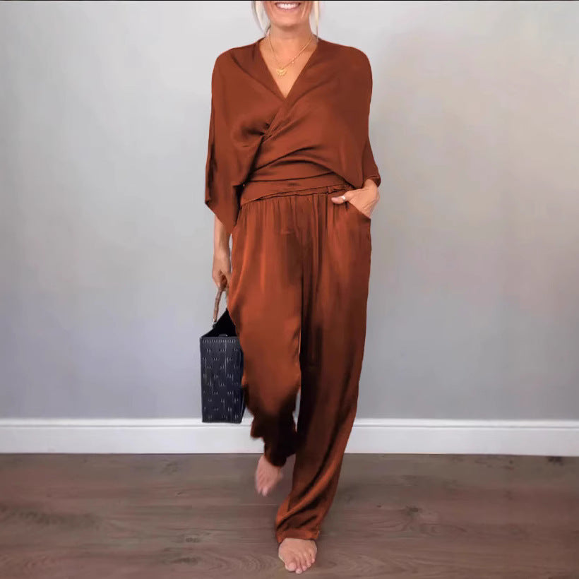 Women's Solid Satin Clothes