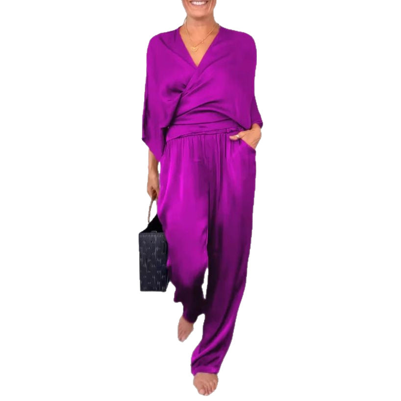 Women's Solid Satin Clothes